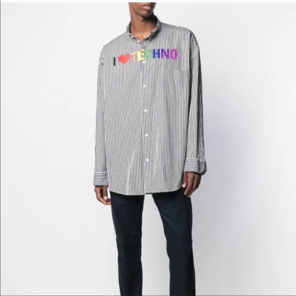 Balenciaga “I love techno” shirt 36/S